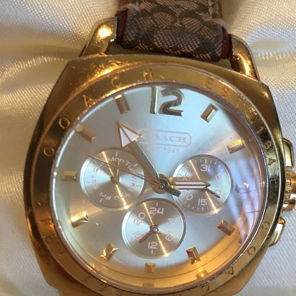 Authentic Coach Large Face Style Watch